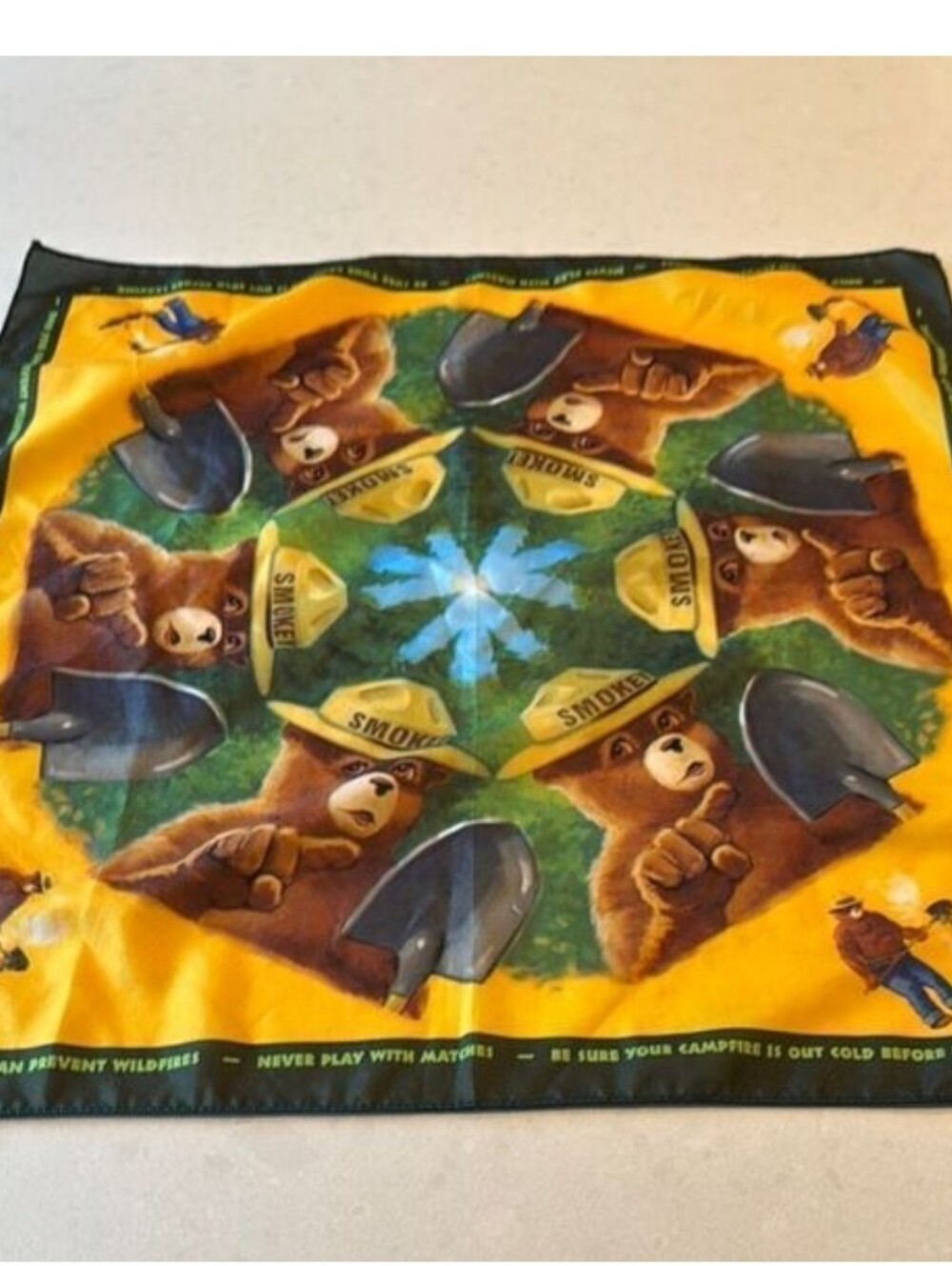Vintage Smokey Bear Cotton Bandana